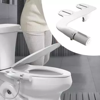 Опрыскиватель для биде с двойной насадкой, ультратонкий насадка для чистки унитазов, насадка для унитаза 1-2 RU IL BR CL Asia