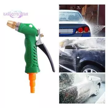 Опрыскиватель для мойки автомобилей, высокопрочный, эффективный очиститель, насадка для садового шланга, распылитель воды, товары для дома зелёный
