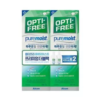 Opti-Free Pure Moist/Replenish Большая емкость (420мл*2) Pure Moist 420ml*2