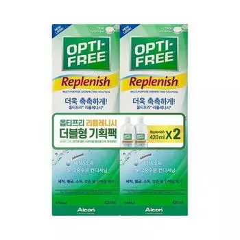 Opti-Free Replenish Большая емкость (420мл*2)