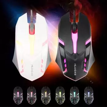 Оптическая мышь Milang M8, противоскользящее колесо USB 3D-мыши белый