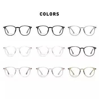 Оптические очки в овальной оправе Очки для близорукости для мужчин и женщин. Очки из сплава TR90 Новые оптические очки в овальной оправе Очки для близорукости для мужчин и женщин.