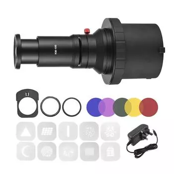 Оптический конический насадок Bowens Mount Flash Projector Attachment Spotlight Snoot Photography Video UK