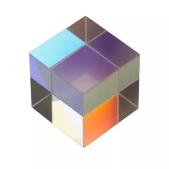 Оптический стеклянный куб-призма с дисперсией RGB, ловец солнца, искусственный кристально чистый мини-куб 10 mm