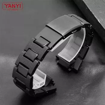 Оптовая пластиковый ремешок для часов 26*16 мм, ремешок для casio G-Shock DW-6900/GA2100/DW5600/GW-M5610 и ремешок из нержавеющей стали