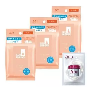 [Оптовая покупка] SEABREEZE Face & Body Sheet N Soap 30 листов x 3 + Бонус: большой размер для всего тела, лица, пота, грязи, комфорта, кожного сала, блеска, ментола, свежести