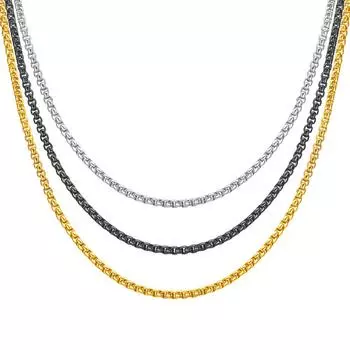 Оптовая продажа, 60 см, ожерелье из нержавеющей стали для мужчин, ювелирные изделия, длинная круглая цепочка в стиле панк, ожерелье, браслет, брелок, брелок для собак 60cm