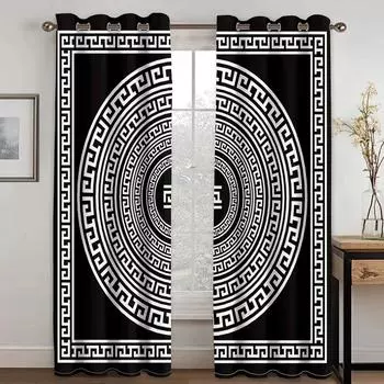 Оптовая продажа, дешевые люксовые бренды, современные золотые, бесплатная доставка, 2 шт., затемняющие оконные шторы для гостиной, спальни, драпировки, декорации 2x50W130H(CM)&Hook