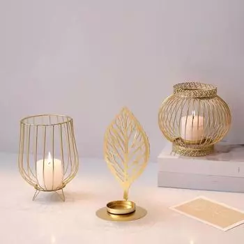 Оптовая продажа изысканный маленький размер креативный четырехколесный автомобиль форма подсвечник для украшения стола