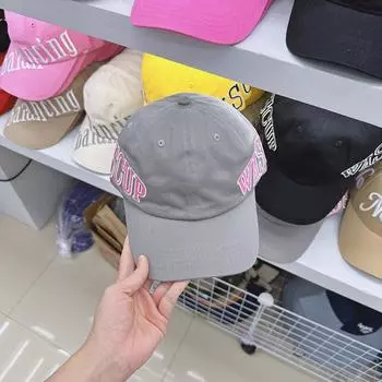 Оптовая продажа Корея 2024 новая американская ретро быстросохнущая бейсболка женская летняя солнцезащитная тонкая кепка для защиты от солнца Head circumference 54-59CM чёрный