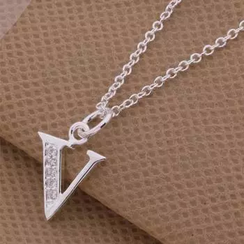 Оптовая продажа высококачественных посеребренных модных ювелирных изделий, цепочек, ожерелья, кулонов WN-228 45cm