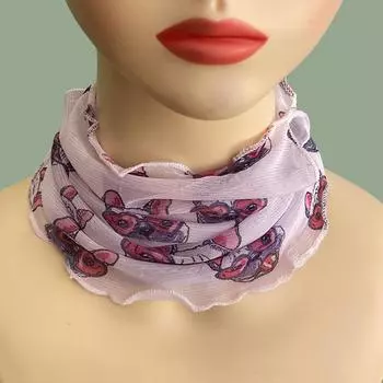 Оптовая продажа женского сетчатого шарфа-пуловера, женского защитного шелкового шарфа для защиты шеи, весеннего и летнего тонкого шарфа из пряжи Ordinary