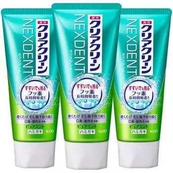 [Оптовая закупка] Clear Clean Next Dent Pure Mint 120 г x 3 шт. набор