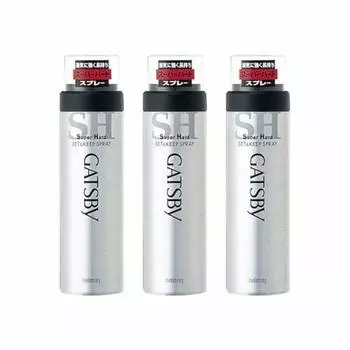 [Оптовая закупка] GATSBY Set & Keep Spray Super Hard 180 г 3 шт. Мужской лак для волос с твердым покрытием