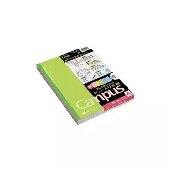 (Оптовая закупка) KOKUYO Campus Note цветная обложка с точками полу-B5 в линейку ширина 7 мм 30 листов ассорти 5 книг NO-3CATNX5 [x3]