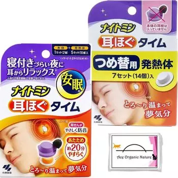 [Оптовая закупка] Nightmin Время ослабления ушей Основная часть + сменный блок (всего 12 партия) В комплекте специальная салфетка Trial для использования стоя