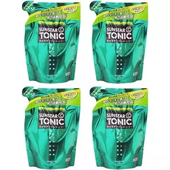 [Оптовая закупка] Освежающий шампунь Sun Star Tonic для кожи головы, сменная упаковка [x4 шт.]