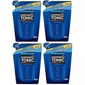 [Оптовая закупка] Освежающий шампунь Sunstar Tonic для кожи головы, сменный блок x 4 шт.