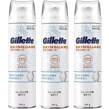 [Оптовая закупка] Пена для бритья Gillette Skin Guard для чувствительной кожи, тип пены 245 г x 3 шт.