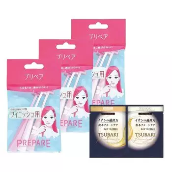 [Оптовая закупка] Подготовьте отделку (Пети Т) 3 шт х 3 шт + бонусная бритва для женского лица