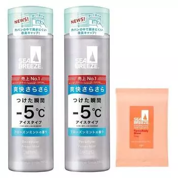[оптовая закупка] seabreeze deo & water квази-лекарство замороженная мята 160 мл x 2 + бонус дезодорант-антиперспирант запах мягкий освежающий пот аромат чистый