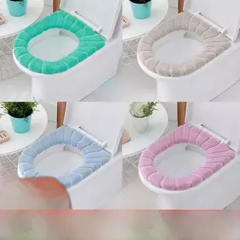Оптовый коврик для унитаза, универсальный чехол для унитаза на все четыре сезона, утолщенный чехол для унитаза, увеличенное сиденье для унитаза