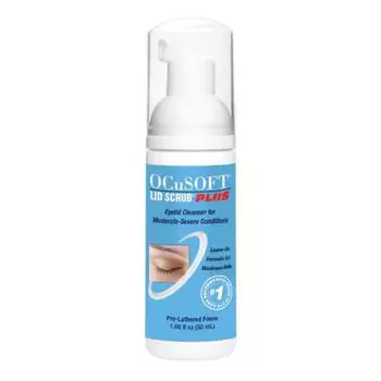 OQsoft Lid Scrub PLUS Foam Для умеренных и тяжелых состояний век Мгновенно пенящееся очищающее масло для ресниц 50 мл, 1 шт.