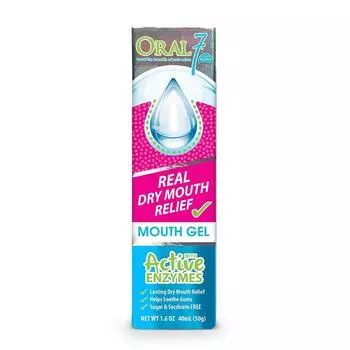 Oral7 - Увлажняющий гель для полости рта от сухости во рту, содержащий Oral7 - Успокаивает и защищает десны полости рта с помощью ферментов 1,6 унции, Oral7 - D, 2 шт., 45 г