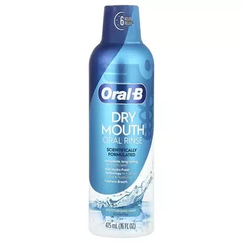 Oral-B, ополаскиватель для полости рта, увлажняющий, мятный, 16 жидких унций (475 мл)