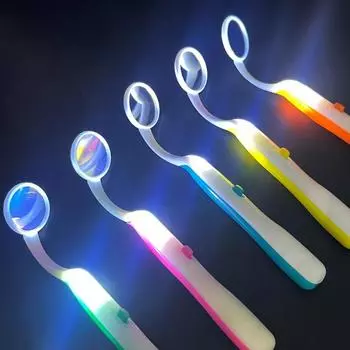 Оральное зеркало со светодиодной подсветкой, стоматологическое оборудование, эндоскоп, ежедневный уход за полостью рта, домашнее стоматологическое зеркало для полости рта, эндоскоп зелёный