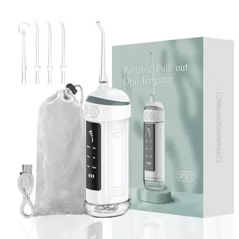 Оральный ирригатор USB 6 IPX7 4 сменный регулируемый оральный межзубной струйный налет 180 м для поездок стиральная машина, маленький, легкий, портативный,