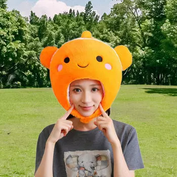 Orange Hat Novelty Dress up for Masquerade Ball Birthday Party Holiday