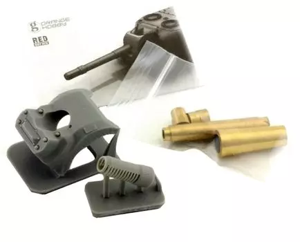 Orange Hobby Orange Hobby Советская тяжелая пушка 152 мм металлическая маска пушки, напечатанная Tamiya Пластиковые детали для модели 1/35 СССР/Россия ИСУ-152 самоходная установка МЛ-20