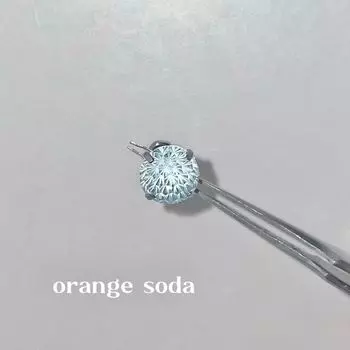 Orange Soda Flash Fireworks Cut Ear Bone Stud Titanium Steel Ear Studs Color Spiral Tightening Buckle Ear-Caring Ear Ear Bone Pin 6 mm ice blue fireworks ear bone nail single