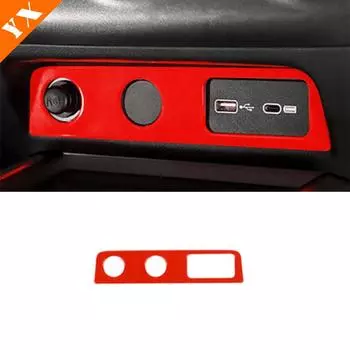 Оранжевая серебряная отделка центральной консоли автомобиля, крышка USB-порта для зарядки, украшение для GWM Great Wall Tank 300 2022-2023 серебряный