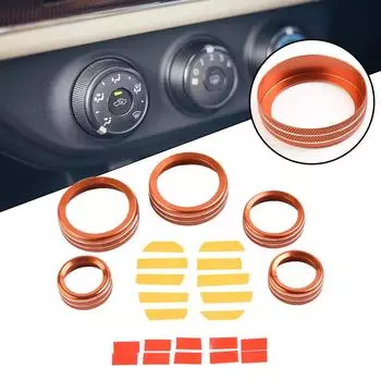 Оранжевое накладное кольцо Накладное кольцо 5 шт./компл. Крышка из алюминиевого сплава