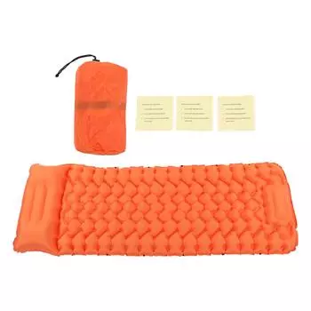 Оранжевый кемпинговый спальный коврик водонепроницаемый нейлоновый эргономичный поддерживающий матрас для ног