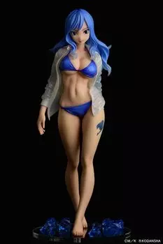 Orca Toys FAIRY TAIL Джувия мокрая прозрачная рубашка SP высота 250 мм ABS масштаб фигурка Роксор/Gravure_Style приблизительно. ПВХ, 1/6 синий