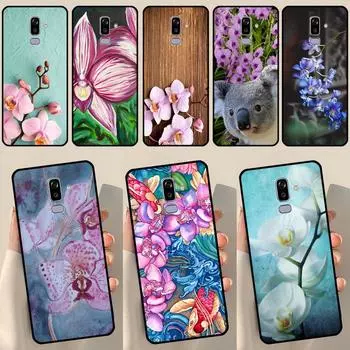 Orchid Flowers Colorful Case For Samsung Galaxy J3 J5 J7 2017 A3 A5 J1 2016 J4 J6 Plus A6 A7 A8 A9 J8 2018 Coque A5 2017 - A520 A520F