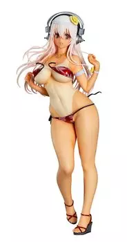 Orchid Seed Super Sonico Summer Vacation масштабная ПВХ окрашенная готовая фигурка PVC316 ver. -Поцелованное солнцем - 1/4.5