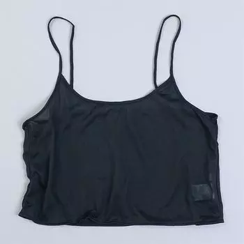 Orders Exported to Japan Thin Fresh Small Cami Women 86 L79859 Solid Stretch Slim fit Gyaru Outer Wear Inner wear Top 1 Black L