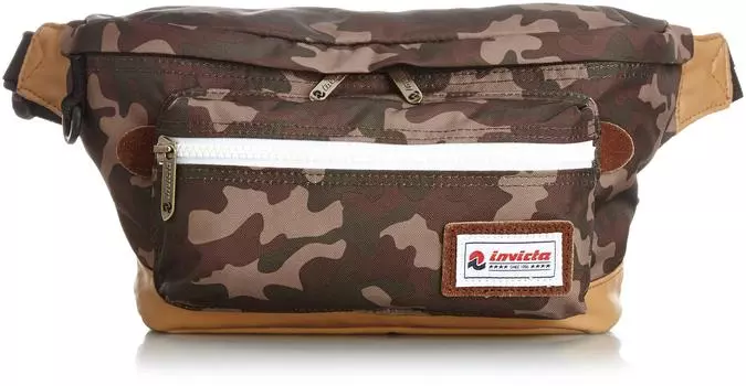 Ordinary Camouflage Waist Bag 51081 04 [Invicta] (Khaki)