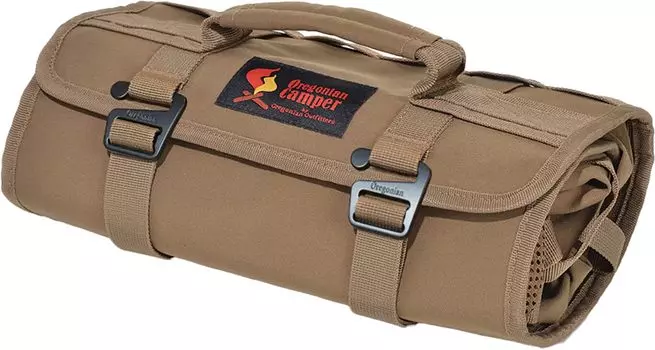 Oregonian Camper Cutlery Case Roll Wolf Brown OCB2209WB Chef s