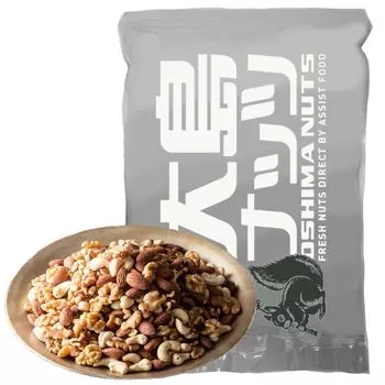 Орехи Oshima Nuts Крупные смешанные орехи 3 вида 1 кг Равномерно смешанные (Сырые грецкие орехи, кешью, миндаль) Неглазированный, без соли, без масла