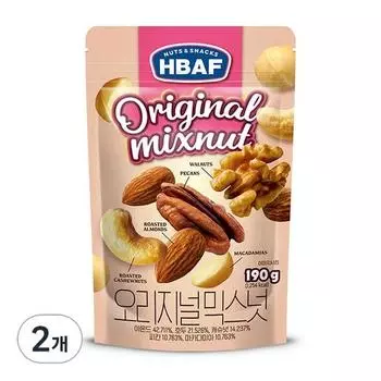 Ореховая смесь BAF Nuts & Snacks Original, 190 г, 2 шт., корейские орехи