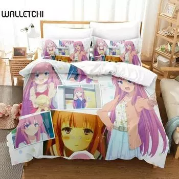 OreShura Bedding Set Single Twin Full Queen King Size Bed Set Adult Kid Bedroom Duvet cover Sets 3D Print Anime Bed Sheet 70x133cm 2pcs