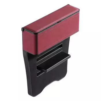 Органайзер для автомобильного сиденья, ящик для хранения между сиденьями, многофункциональный карман для наполнителя, аксессуары для салона автомобиля, безопасные телефоны, ключи красный