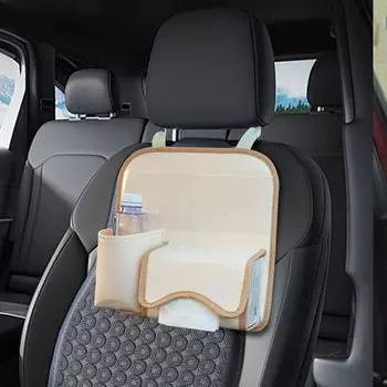 Органайзер для автомобиля из искусственной кожи, сумка для хранения на пассажирском сиденье, автомобильные дорожные аксессуары, большая вместимость, для хранения на пассажирском сиденье, для хранения на сиденье