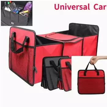 Органайзер для багажника автомобиля Универсальный автомобильный мягкий войлочный ящик для хранения грузовой контейнер Ящик для багажника Сумка для хранения вещей Уборка Держатель для нескольких карманов чёрный