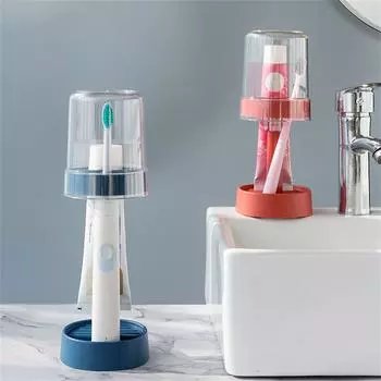 Органайзер для чашек для полоскания рта, пылезащитный держатель для зубных щеток, органайзер для зубной щетки, зубной пасты, стеллаж для хранения, инструмент для ванной